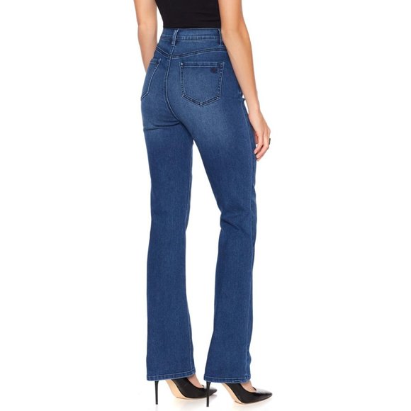 DG2 by Diane Gilman Virtual Stretch Up-Lifter Boot-Cut Jean - Picture 2 of 12